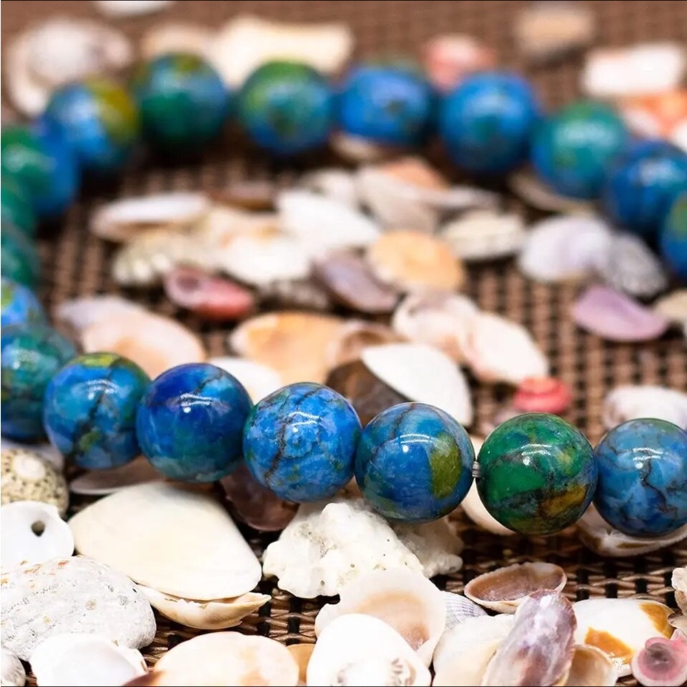 Azurite gemstone bracelet - Picture 4 of 7